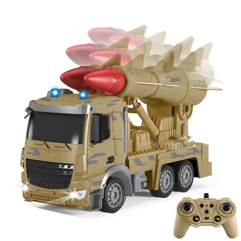 RC 1/24 Scale Remote Control Military Missile Truck - 10 Channel Fun - ToylandEU