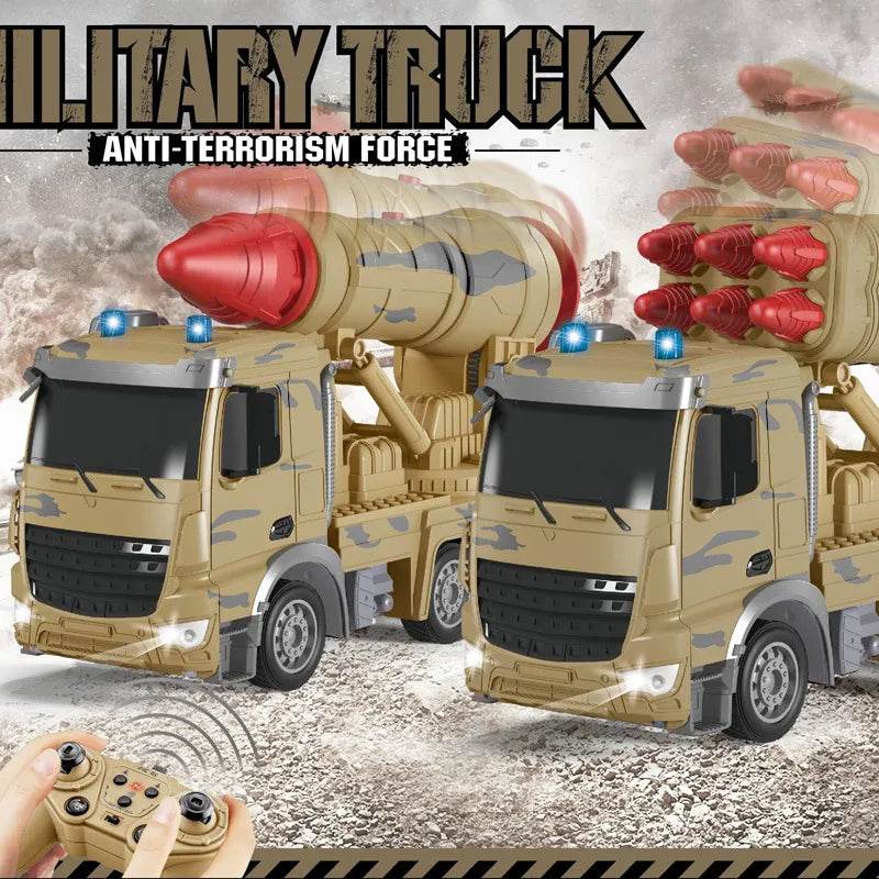 RC 1/24 Scale Remote Control Military Missile Truck - 10 Channel Fun - ToylandEU