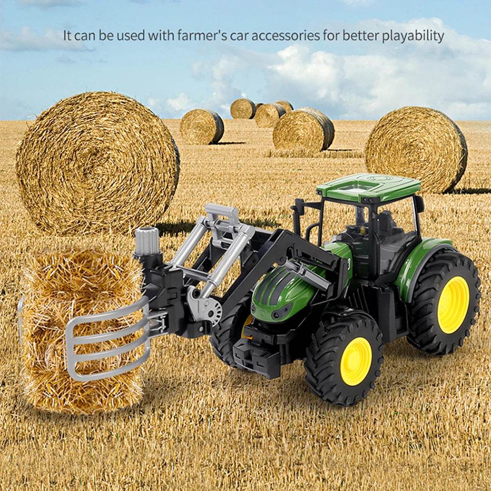 RC 1:24 Scale Remote Control Tractor with LED Lights - Fun Farm Experience! - ToylandEU