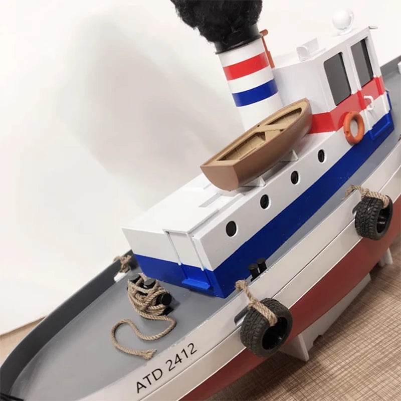 RC 1:48 Wagner Port Work RC Ship Model Kit - Assembled Toy for Maritime Fun - ToylandEU