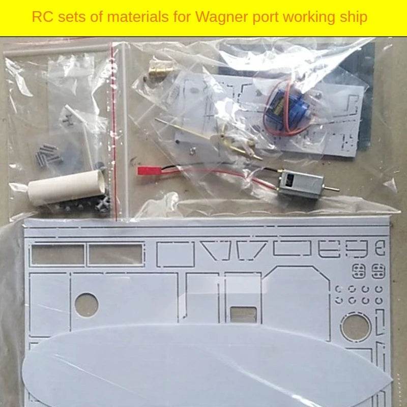 RC 1:48 Wagner Port Work RC Ship Model Kit - Assembled Toy for Maritime Fun - ToylandEU