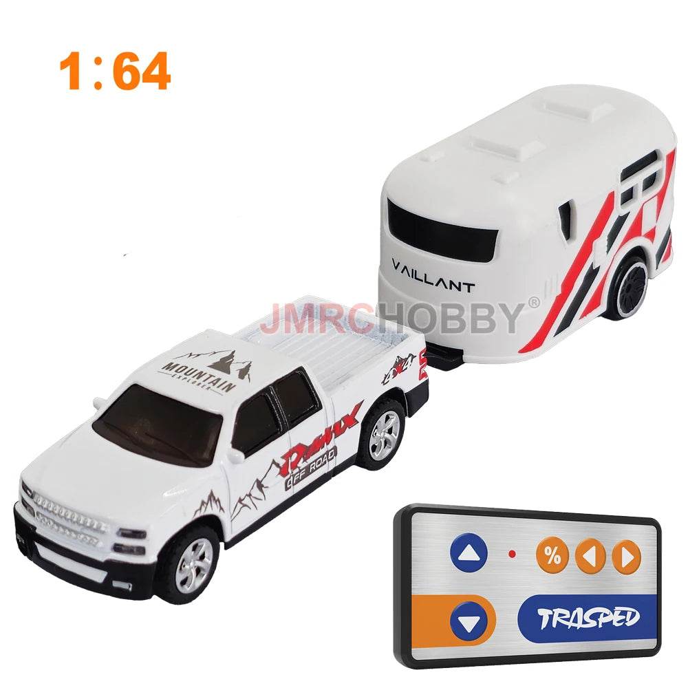 RC 1:64 Scale Remote Control Car with Trailer - High-Speed Fun Await! - ToylandEU