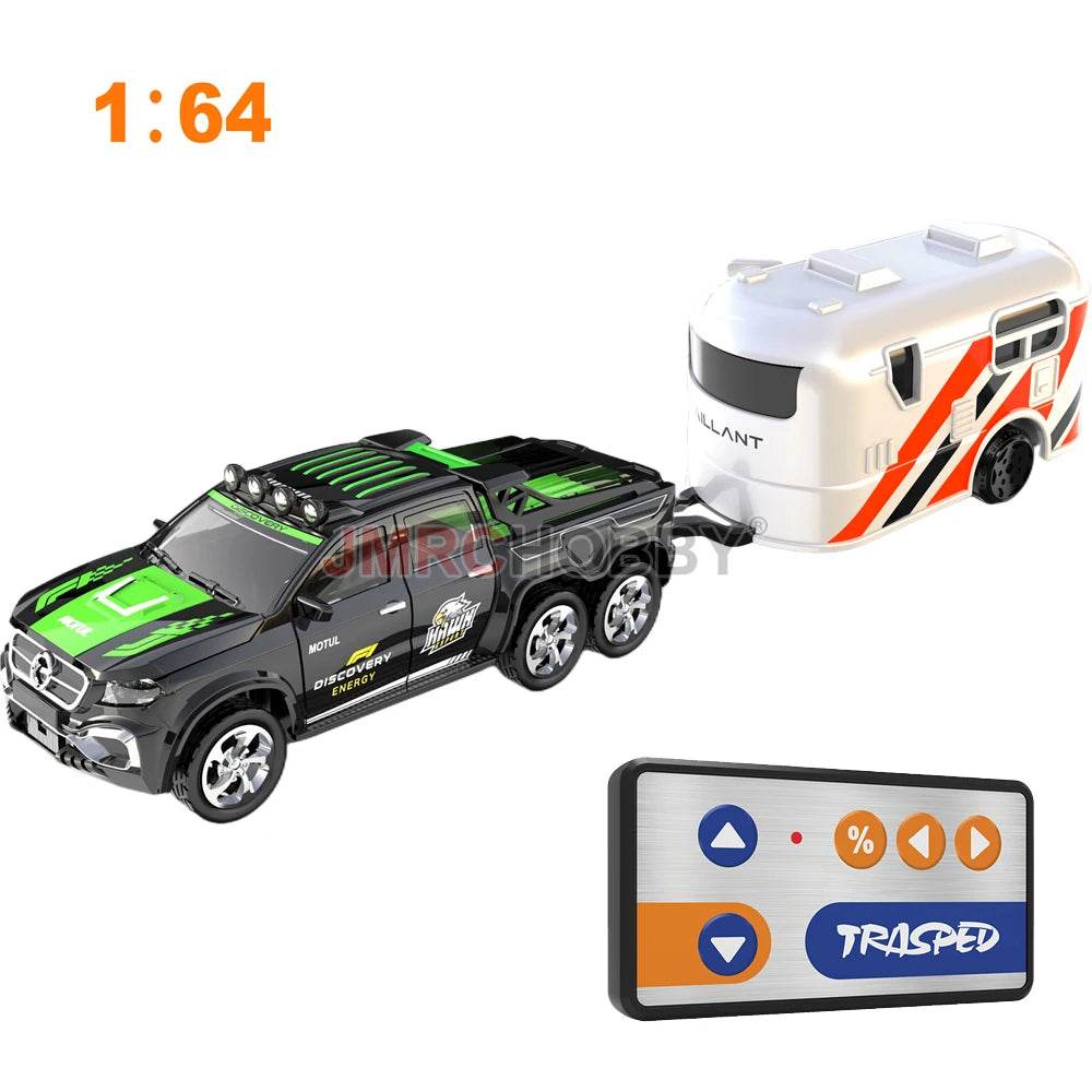 RC 1:64 Scale Remote Control Car with Trailer - High-Speed Fun Await! - ToylandEU