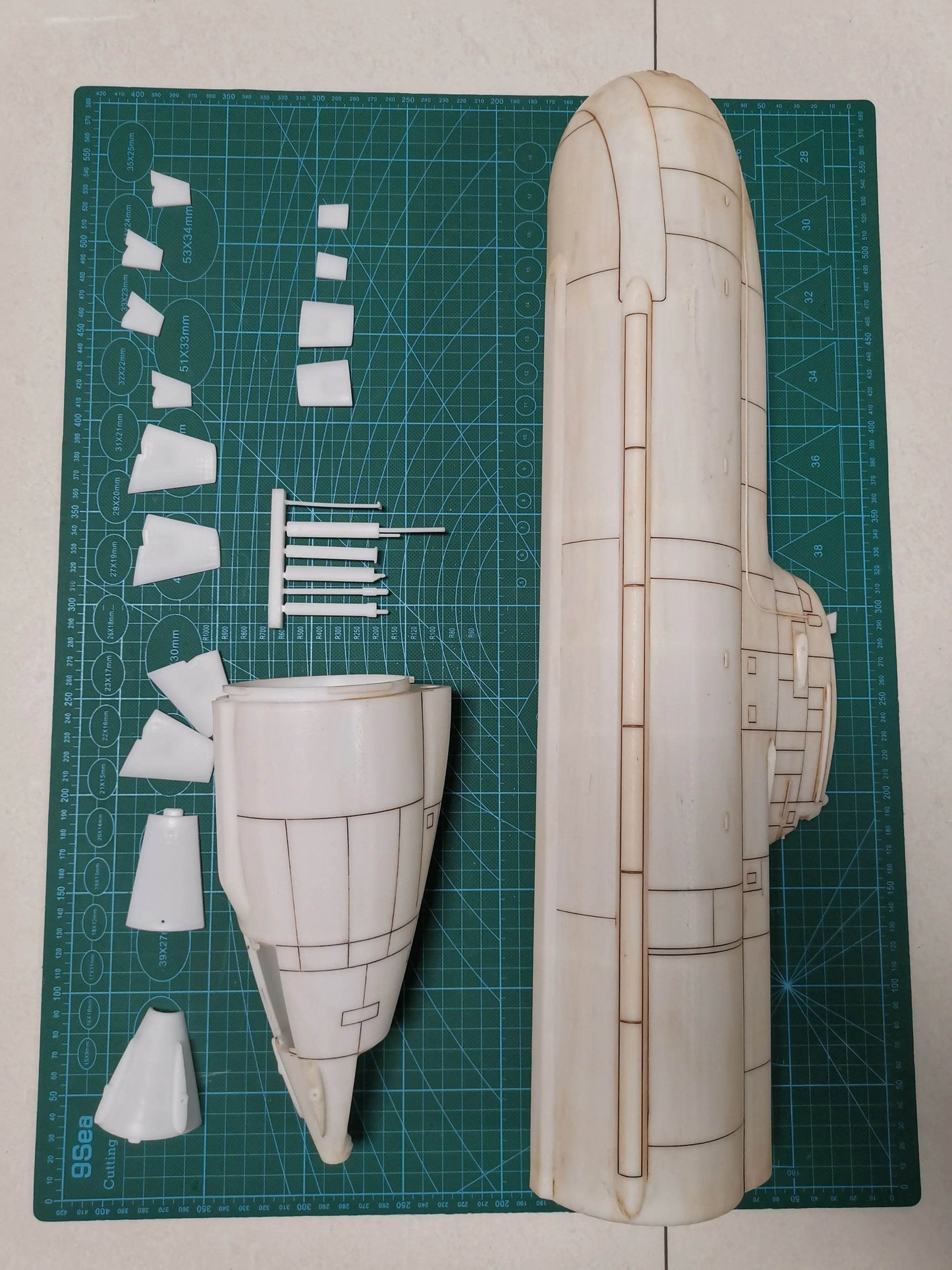 RC 1/72 Scale German Type 212 RC Submarine SLA Resin Assembly Kit - 75cm Model - ToylandEU