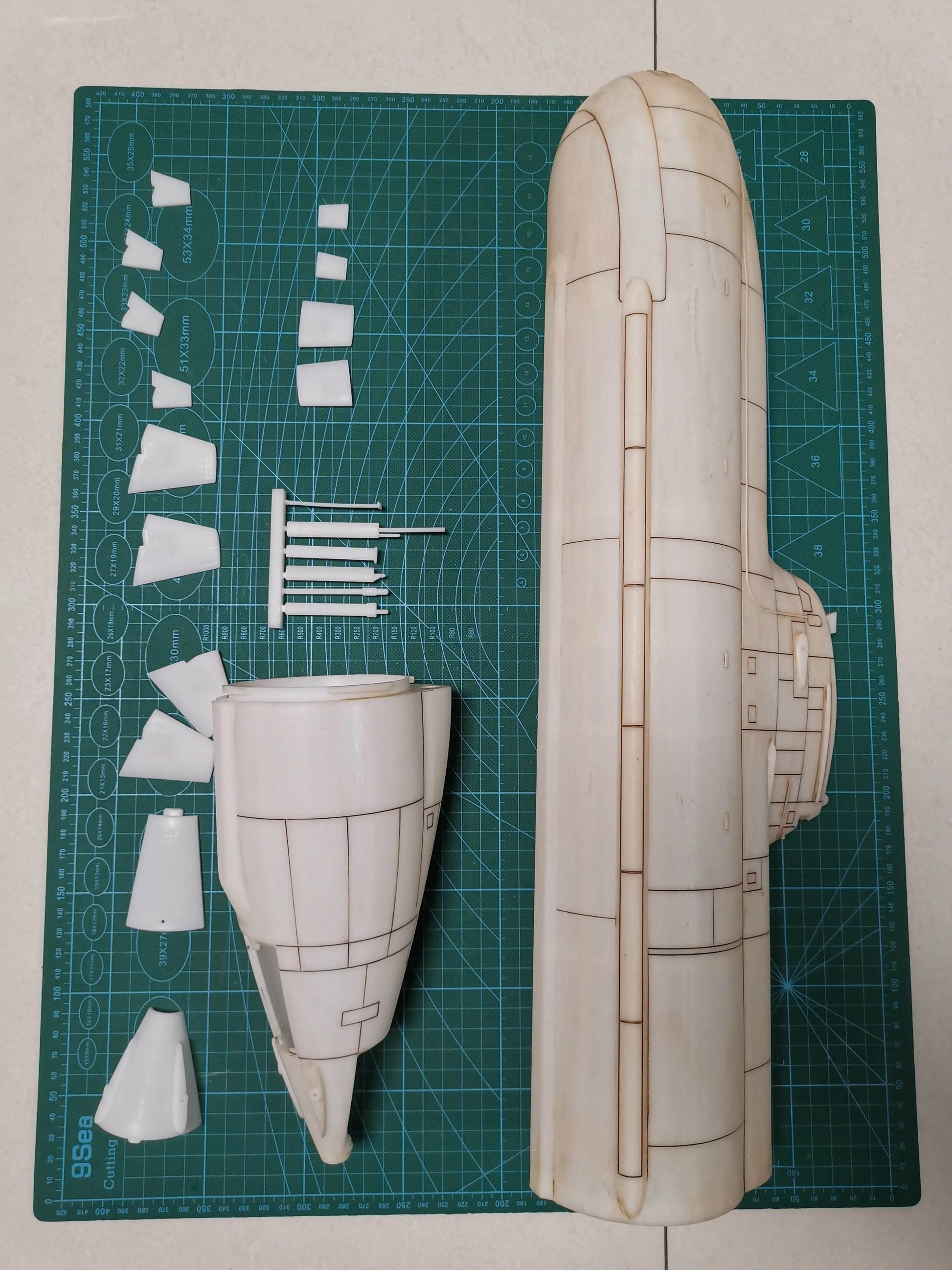 RC 1/72 Scale German Type 212 RC Submarine SLA Resin Assembly Kit - 75cm Model - ToylandEU