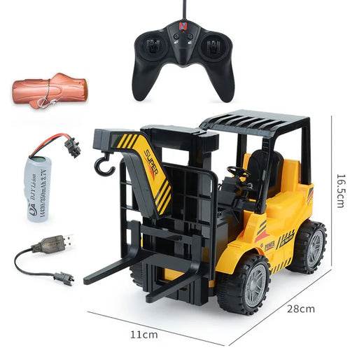 RC 1:8 Scale Heavy Duty Alloy RC Forklift Truck with LED & Real Sounds - ToylandEU