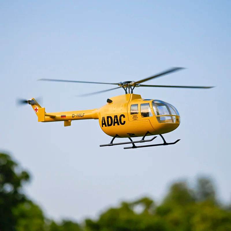 RC 10-Channel Remote Control Simulation Helicopter BO-105 with Double Propellers and Self-Stabilizing Feature - ToylandEU