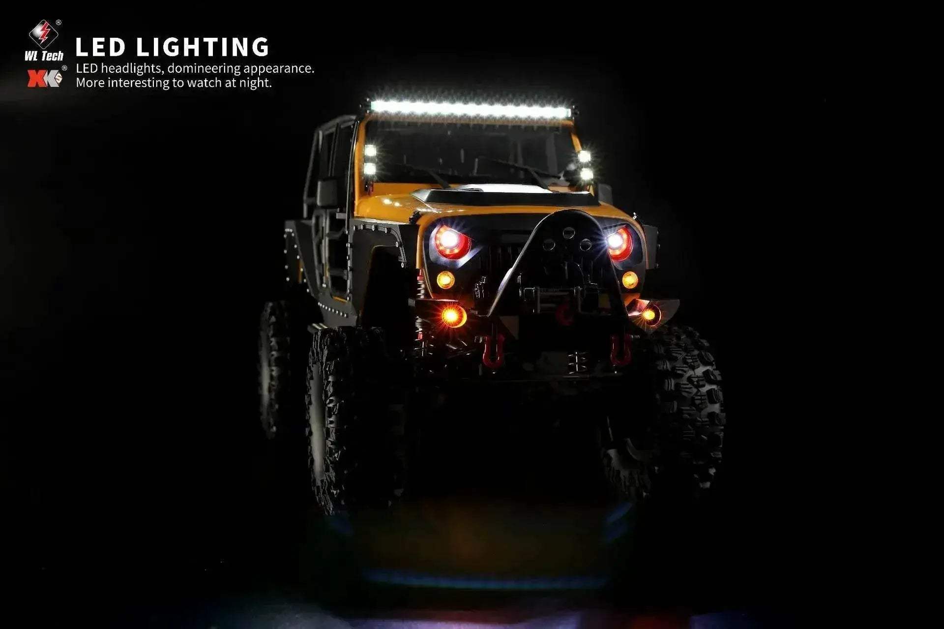  RC 104010 1:10 Scale 4x4 Off-Road RC Wrangler Car - High-Speed Climbing Remote Control Vehicle -  ToylandEU™