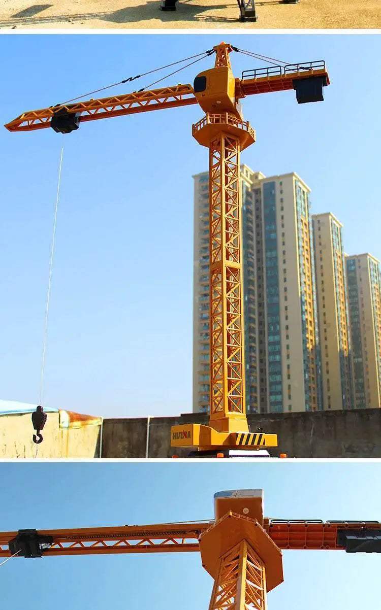  RC 12-Channel Remote-Control Alloy Tower Crane with Wireless Charging Fun -  ToylandEU™
