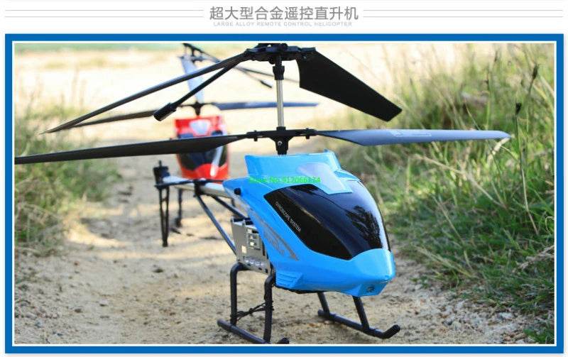 RC 150M Remote Control Large Alloy Electric Helicopter Drone Toy with LED Lights and Anti-Fall Design - ToylandEU