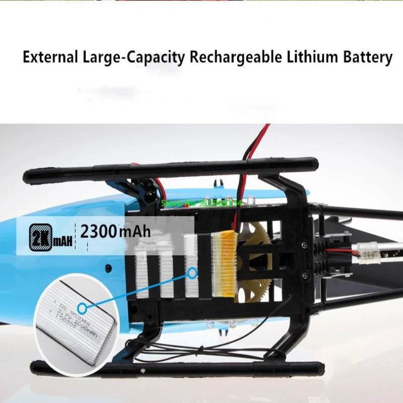 RC 150M Remote Control Large Alloy Electric Helicopter Drone Toy with LED Lights and Anti-Fall Design - ToylandEU