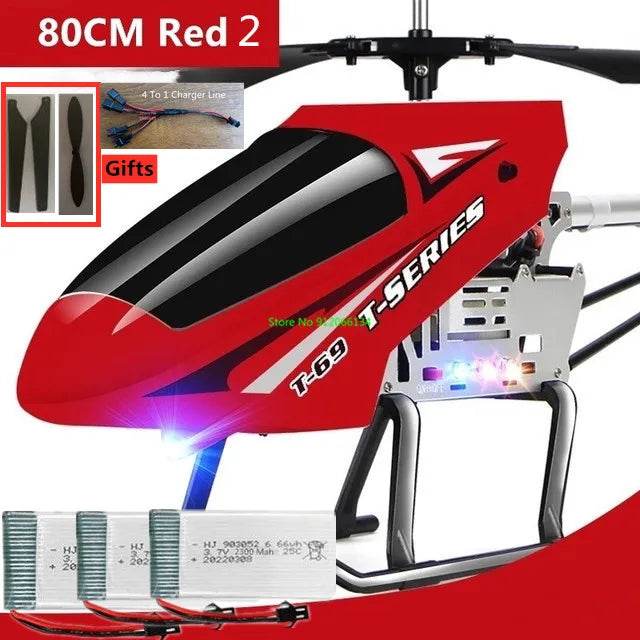 RC 150M Remote Control Large Alloy Electric Helicopter Drone Toy with LED Lights and Anti-Fall Design - ToylandEU