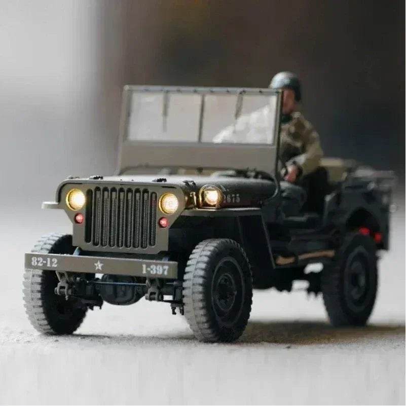 RC 2025 1:12 Scale 1941 Willys MB RC Crawler Jeep - 4WD Ready-to-Run Military Buggy for Adults and Kids - ToylandEU