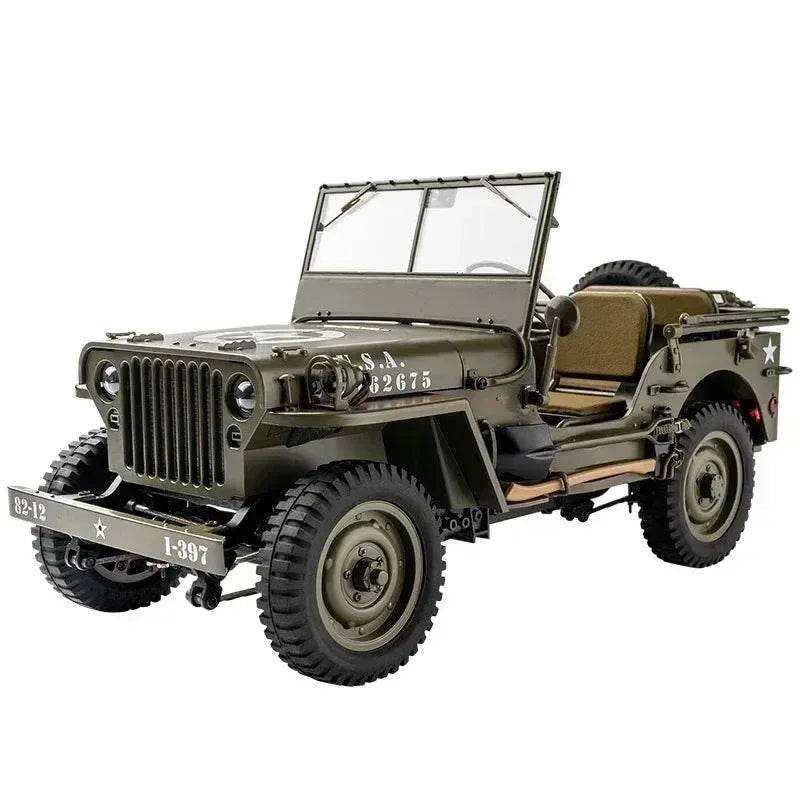 RC 2025 1:12 Scale 1941 Willys MB RC Crawler Jeep - 4WD Ready-to-Run Military Buggy for Adults and Kids - ToylandEU