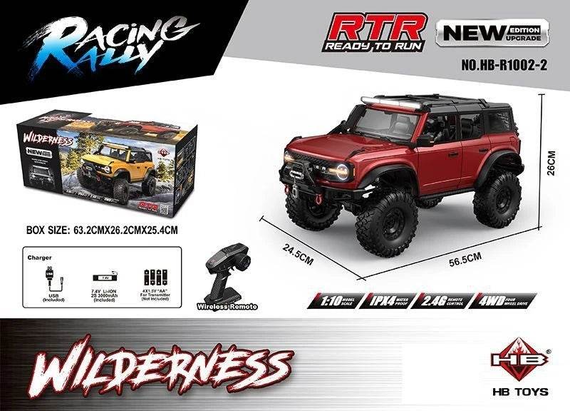 RC 2025 R1001 Enhanced Off-Road Simulation Ford Mustang 1:10 RC Vehicle with Four-Wheel Drive - ToylandEU