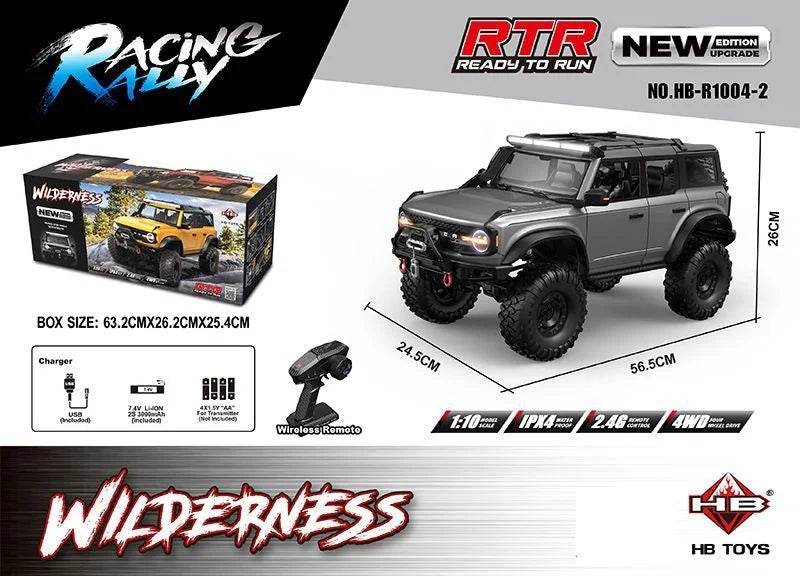 RC 2025 R1001 Enhanced Off-Road Simulation Ford Mustang 1:10 RC Vehicle with Four-Wheel Drive - ToylandEU