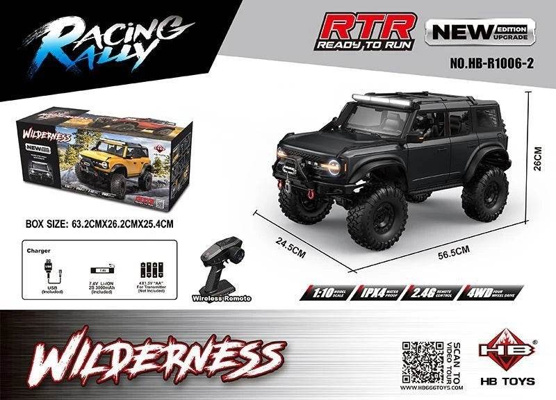 RC 2025 R1001 Enhanced Off-Road Simulation Ford Mustang 1:10 RC Vehicle with Four-Wheel Drive - ToylandEU