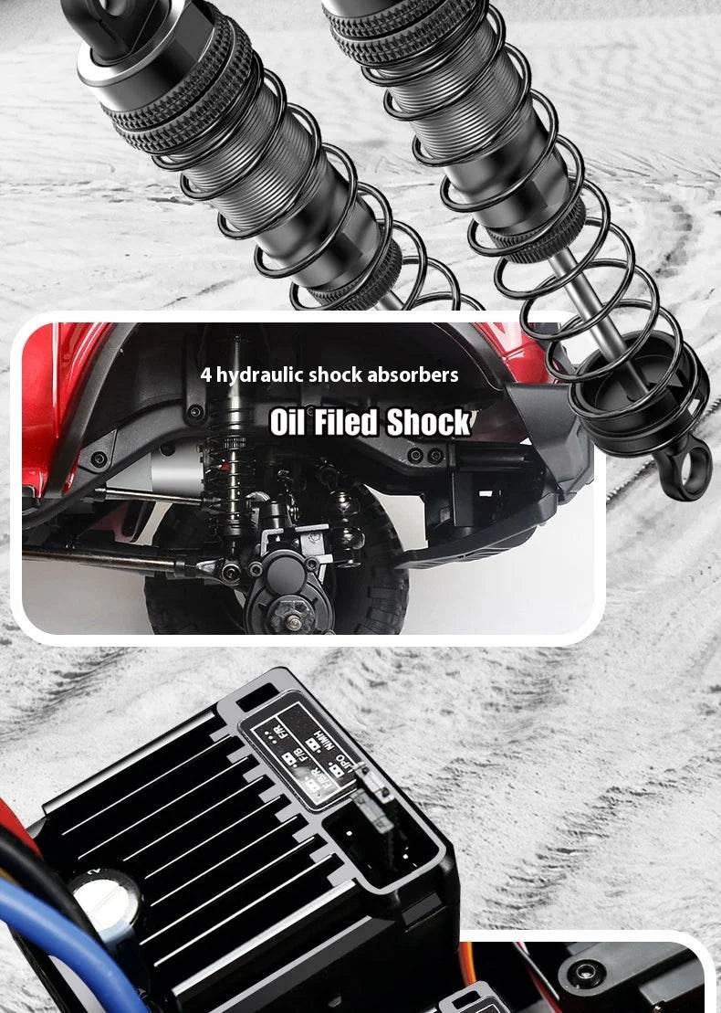 RC 2025 R1001 Enhanced Off-Road Simulation Ford Mustang 1:10 RC Vehicle with Four-Wheel Drive - ToylandEU