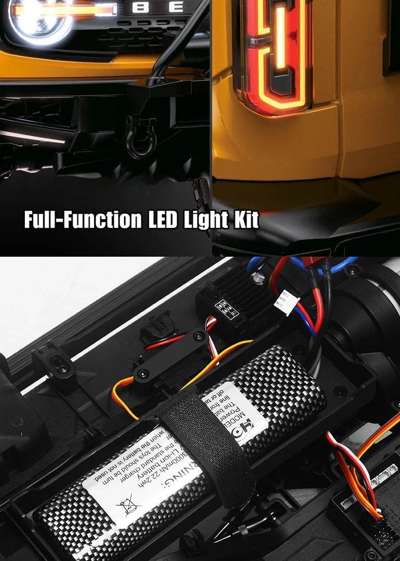 RC 2025 R1001 Enhanced Off-Road Simulation Ford Mustang 1:10 RC Vehicle with Four-Wheel Drive - ToylandEU