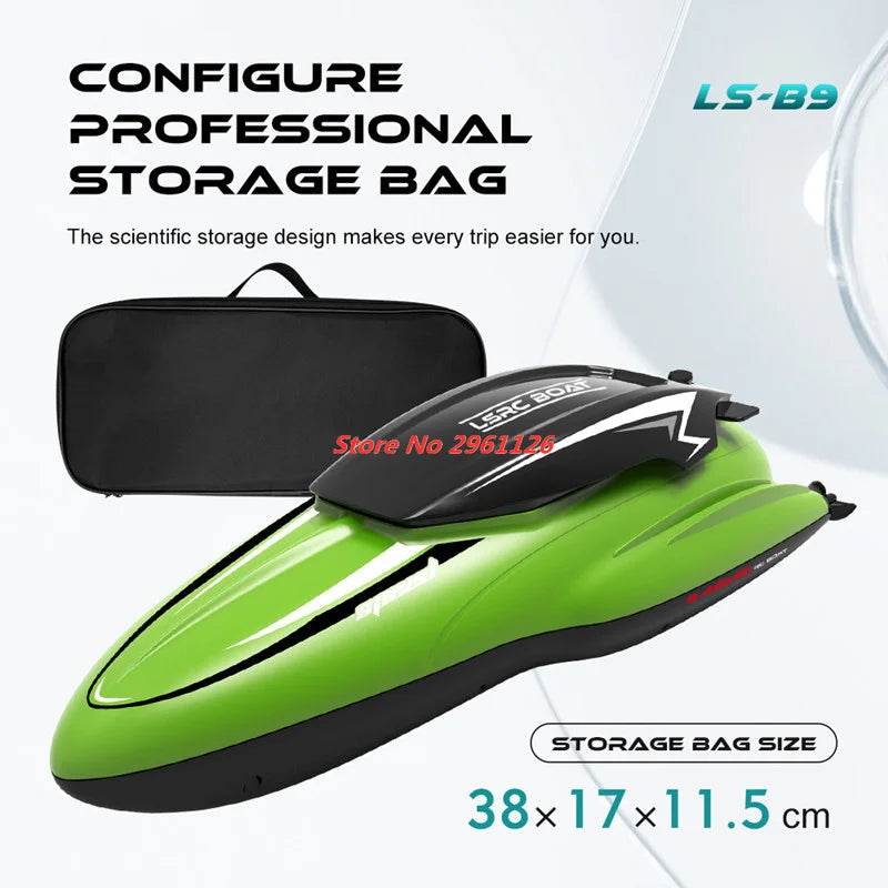 RC 25KM/H Waterproof Rechargeable Electric Remote Control Speedboat - 100M Range, 30 Min Flight Time, Ideal Summer Water Toy for Ages 14+ - ToylandEU
