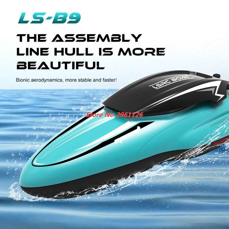 RC 25KM/H Waterproof Rechargeable Electric Remote Control Speedboat - 100M Range, 30 Min Flight Time, Ideal Summer Water Toy for Ages 14+ - ToylandEU
