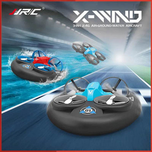 RC 3-in-1 Mini Drone Helicopter: Fly, Drive & Float RC Adventure! - ToylandEU