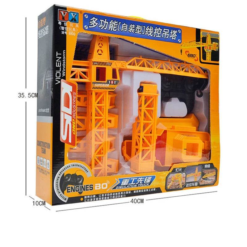 RC 30-Inch RC Crawler Crane: Fun Electric Construction Toy for Kids! - ToylandEU