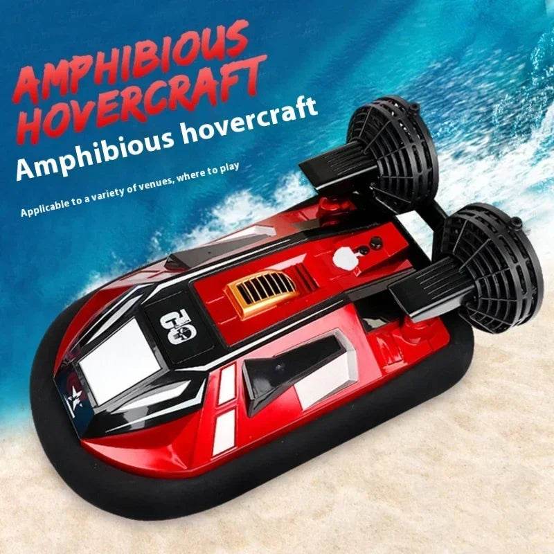 RC 4-Way Remote Control Amphibious Hovercraft RC Speedboat for Kids - High-Speed Water and Land Adventure Gift - ToylandEU