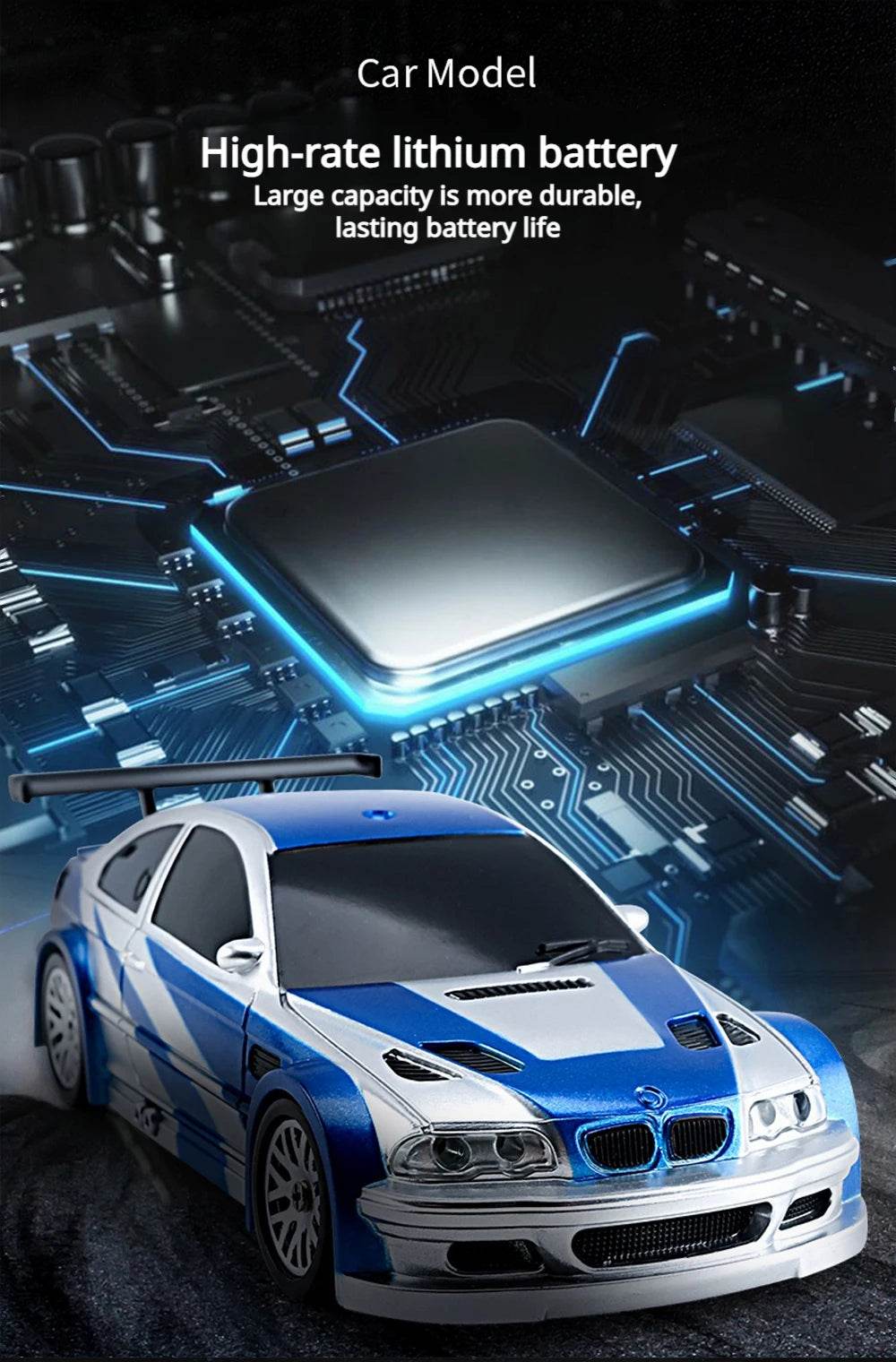 RC 4WD Mini GTR Racing RC Car - 2.4G Remote Control Drift Vehicle for Boys, Perfect Gift for Ages 14+ - ToylandEU