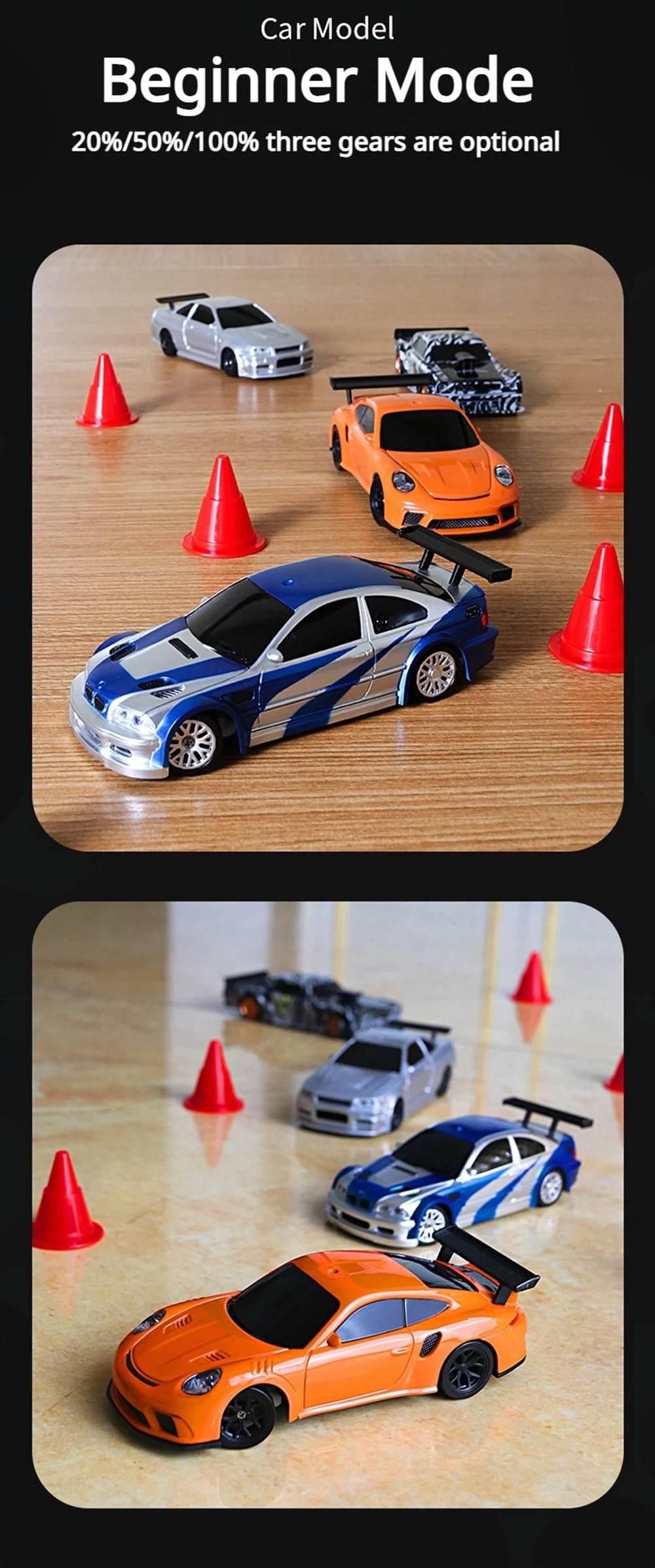 RC 4WD Mini GTR Racing RC Car - 2.4G Remote Control Drift Vehicle for Boys, Perfect Gift for Ages 14+ - ToylandEU