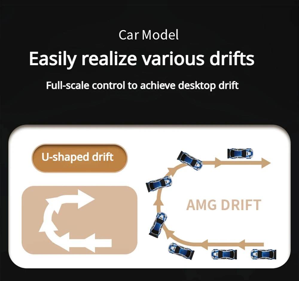 RC 4WD Mini GTR Racing RC Car - 2.4G Remote Control Drift Vehicle for Boys, Perfect Gift for Ages 14+ - ToylandEU