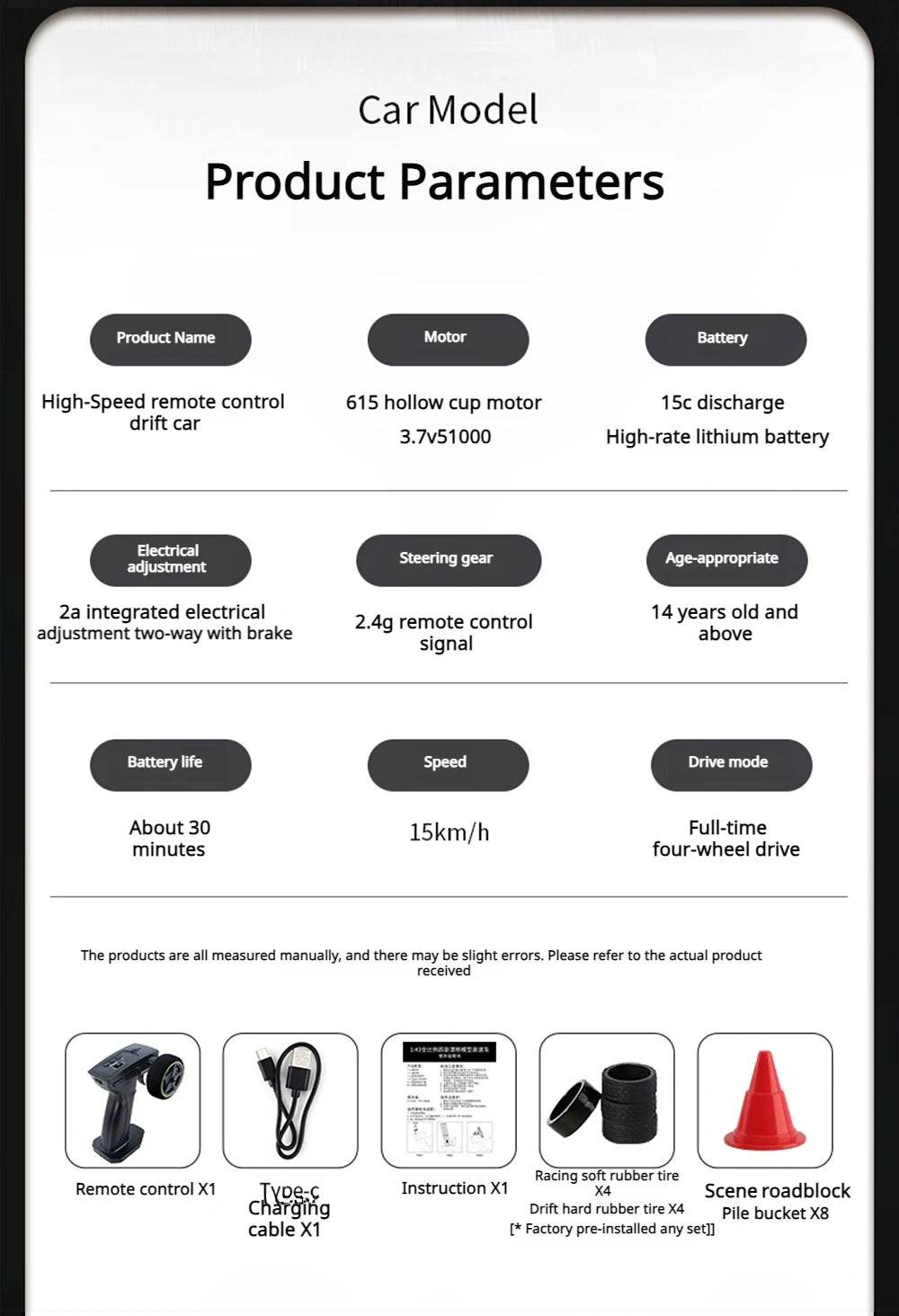 RC 4WD Mini GTR Racing RC Car - 2.4G Remote Control Drift Vehicle for Boys, Perfect Gift for Ages 14+ - ToylandEU