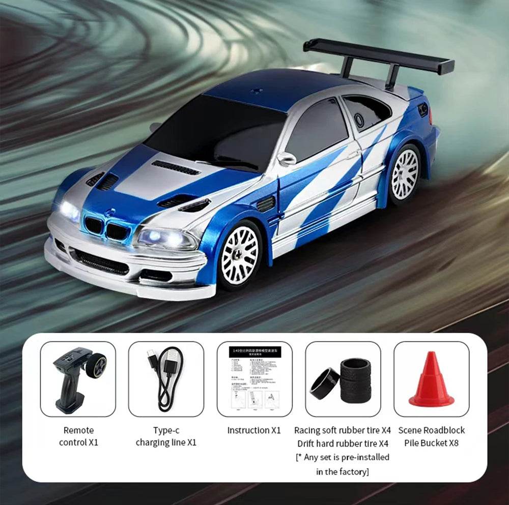 RC 4WD Mini GTR Racing RC Car - 2.4G Remote Control Drift Vehicle for Boys, Perfect Gift for Ages 14+ - ToylandEU