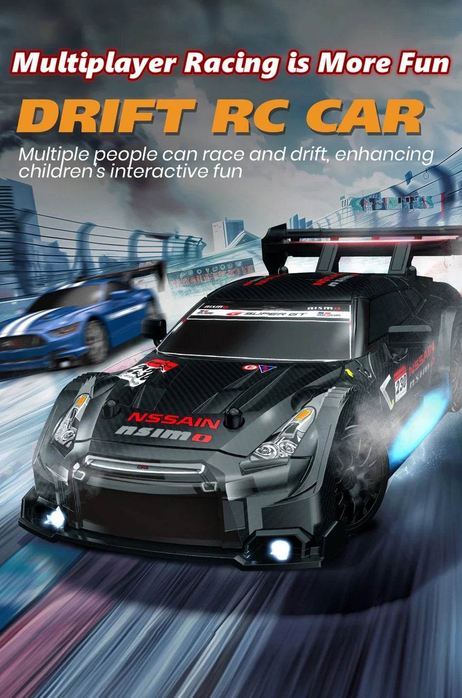 RC 4WD Remote Control Drift Car GTRPRO AE86PRO 1:24 Scale 4x4 Racing Truck - Perfect Gift for Kids and Adults - ToylandEU