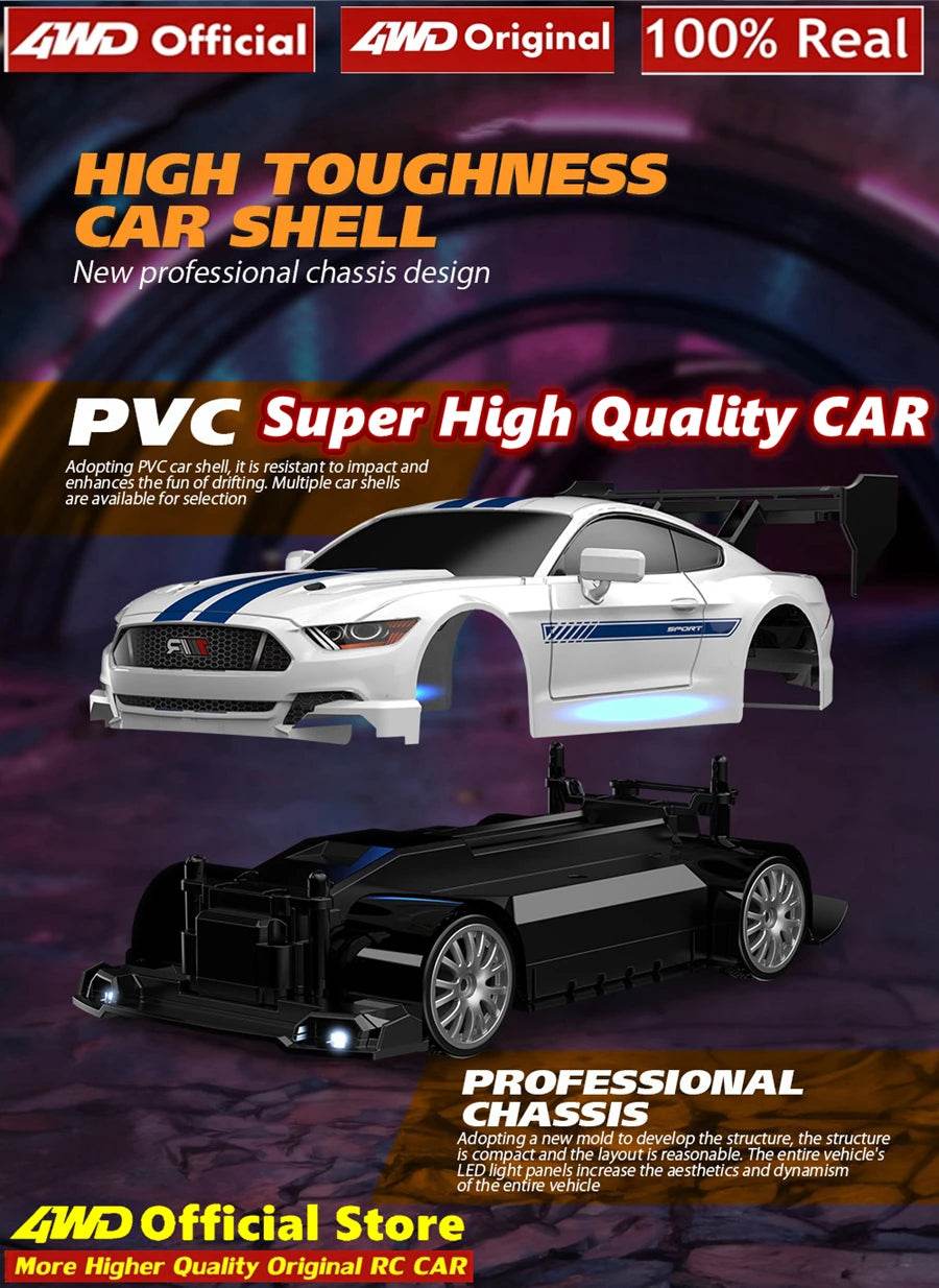 RC 4WD Remote Control Drift Car GTRPRO AE86PRO 1:24 Scale 4x4 Racing Truck - Perfect Gift for Kids and Adults - ToylandEU