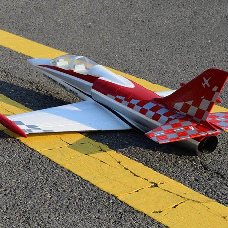RC 64mm Han Dao L39 RC Fighter Aircraft - Electric Remote Control Training Plane Toy for All Skill Levels - ToylandEU