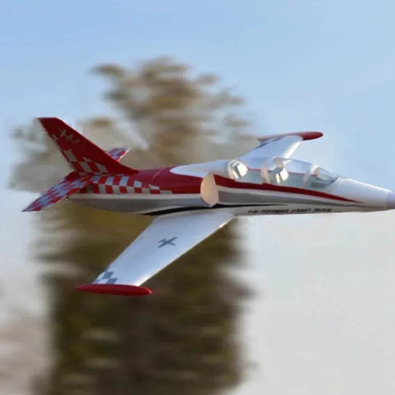 RC 64mm Han Dao L39 RC Fighter Aircraft - Electric Remote Control Training Plane Toy for All Skill Levels - ToylandEU