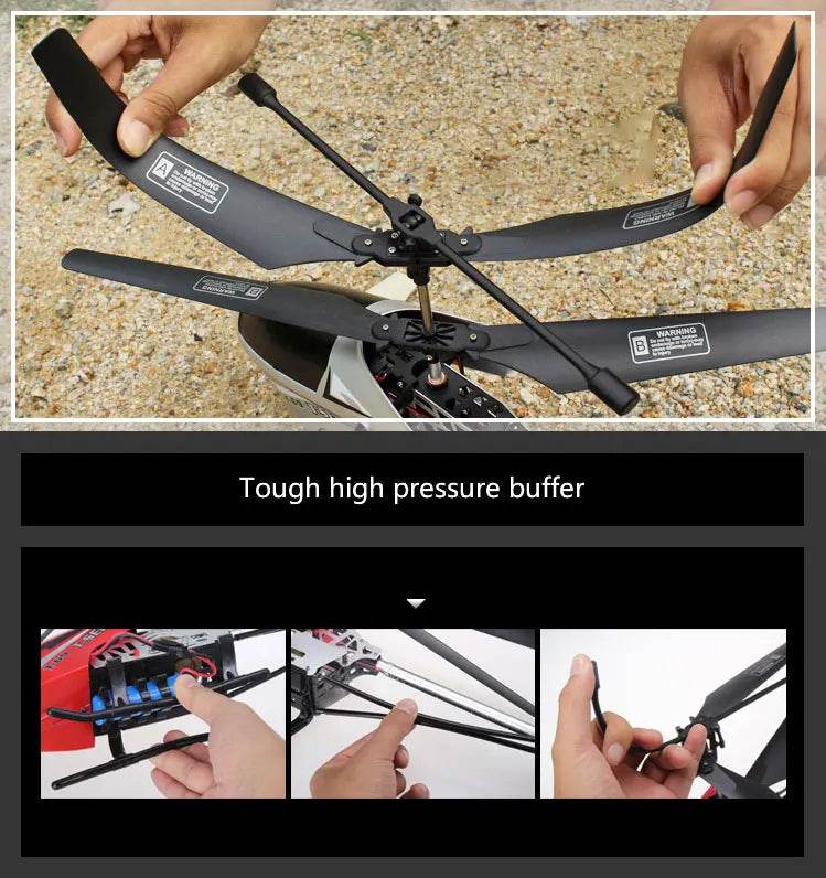RC 80cm Remote-Controlled Helicopter with Anti-Fall Design - Durable Outdoor Toy Aircraft for Kids' Birthdays - ToylandEU