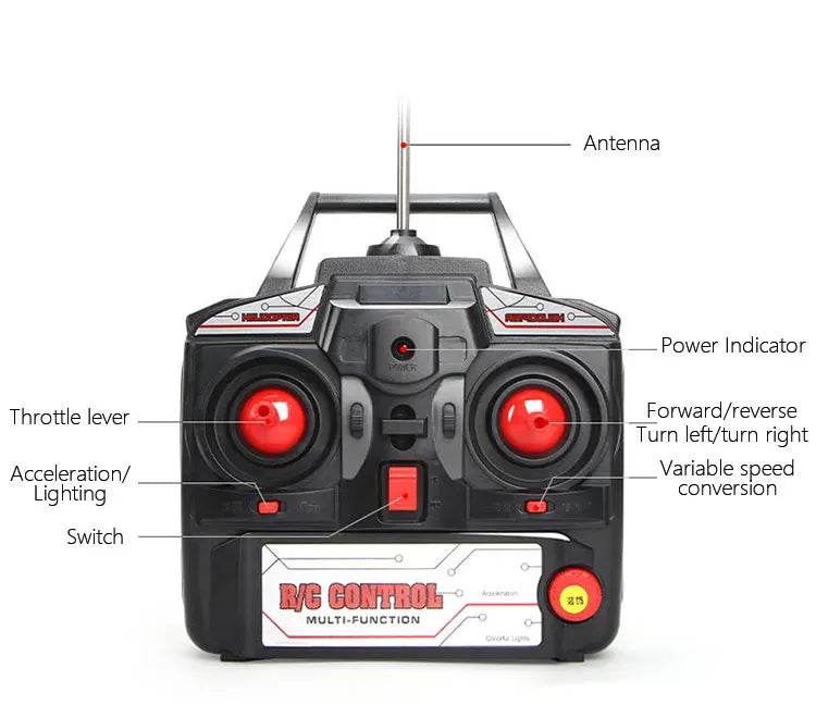 RC 80cm Remote-Controlled Helicopter with Anti-Fall Design - Durable Outdoor Toy Aircraft for Kids' Birthdays - ToylandEU