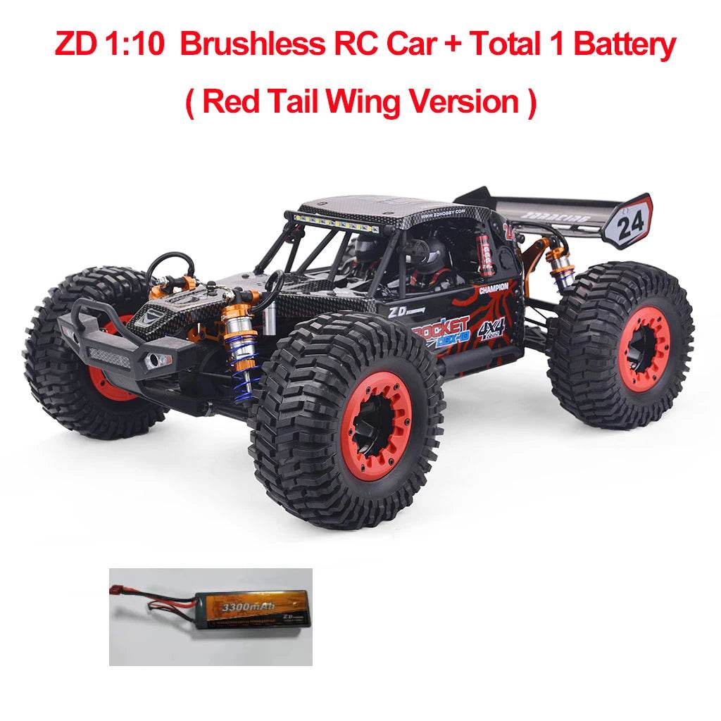 RC 80km/h ZD Racing DBX 10 - Ultimate 1/10 Scale 4WD Brushless RC Car - ToylandEU