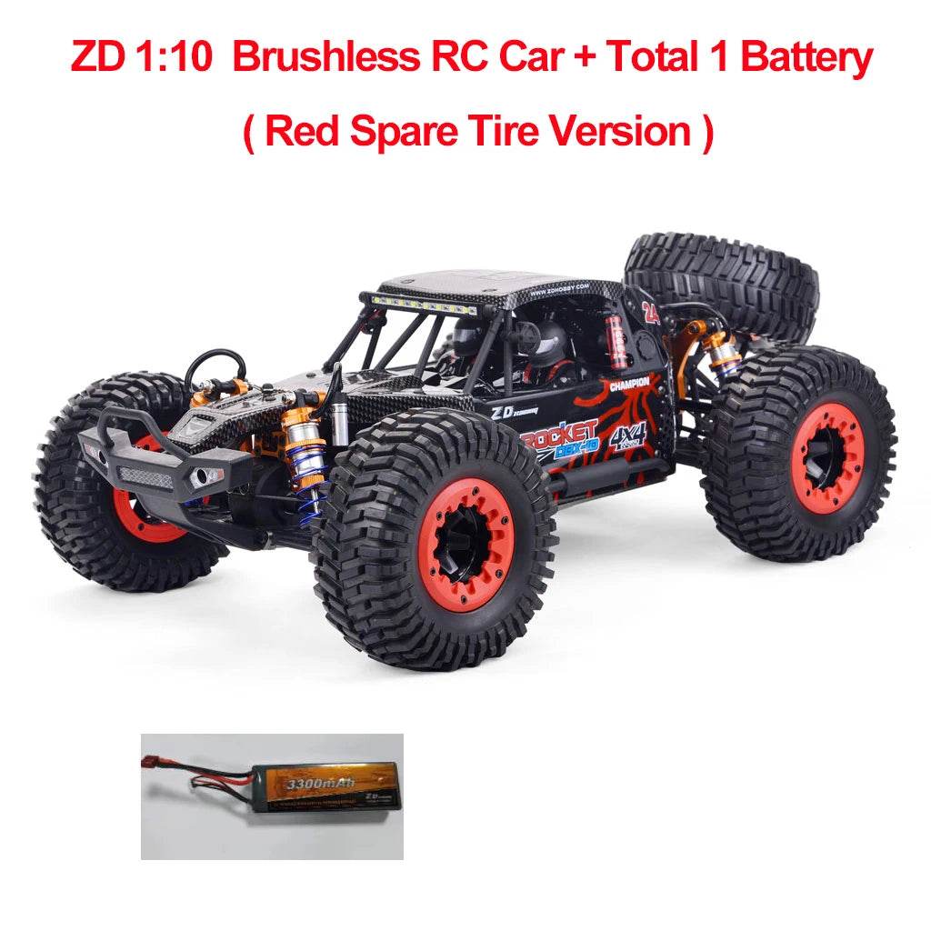 RC 80km/h ZD Racing DBX 10 - Ultimate 1/10 Scale 4WD Brushless RC Car - ToylandEU