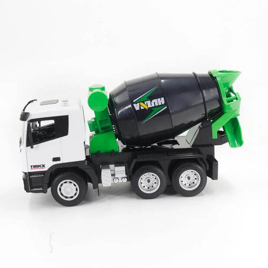 RC 9CH Remote Control Excavator Tanker Truck with Rechargeable Battery - ToylandEU