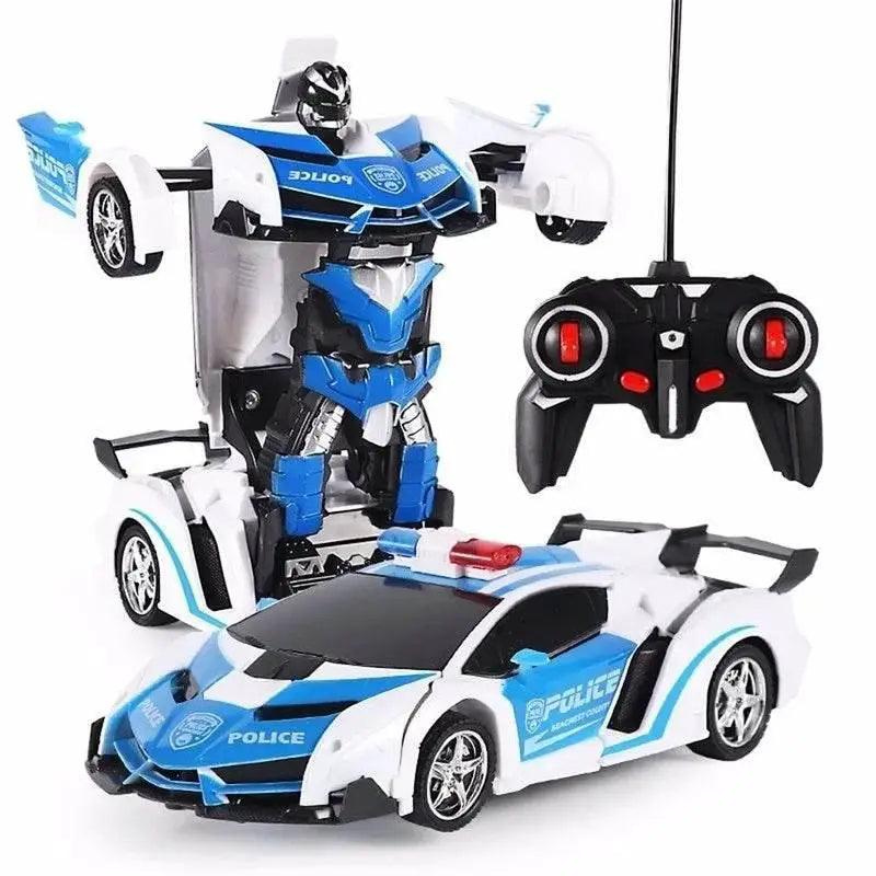  RC Adaptable RC Police Car & Robot - Ultimate 2-in-1 Toy for Kids -  ToylandEU™