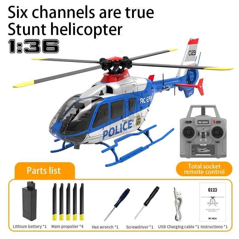 RC Advanced 6-Channel Brushless RC Helicopter with Optical Flow Tech - ToylandEU