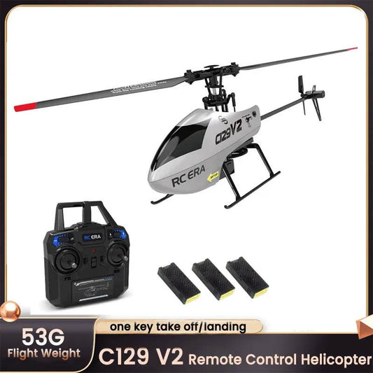 RC Advanced C129 V2 RC Helicopter: 4-Channel Drone with Enhanced Stability & Extended Flight Time - ToylandEU