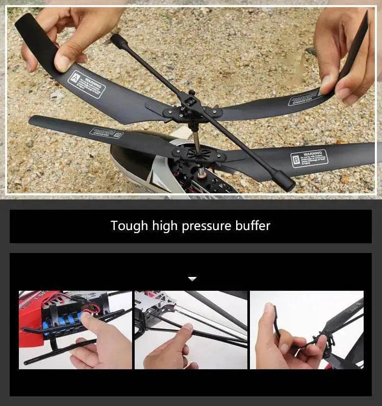  RC 80cm Remote-Controlled Helicopter with Anti-Fall Design - Durable Outdoor Toy Aircraft for Kids' Birthdays -  ToylandEU™