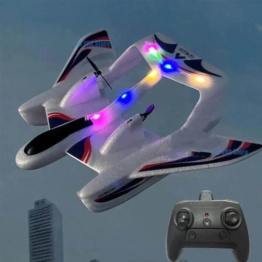  RC Amphibious EPP Foam RC Glider Aircraft with Gyro Stabilization and LED Lights - 2.4G Remote Control Airplane -  ToylandEU™