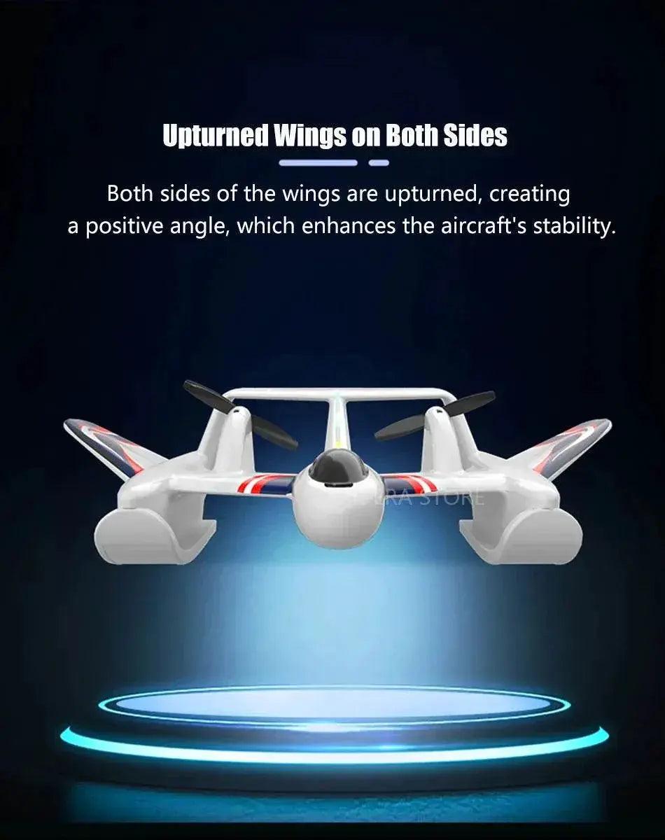  RC Amphibious EPP Foam RC Glider Aircraft with Gyro Stabilization and LED Lights - 2.4G Remote Control Airplane -  ToylandEU™