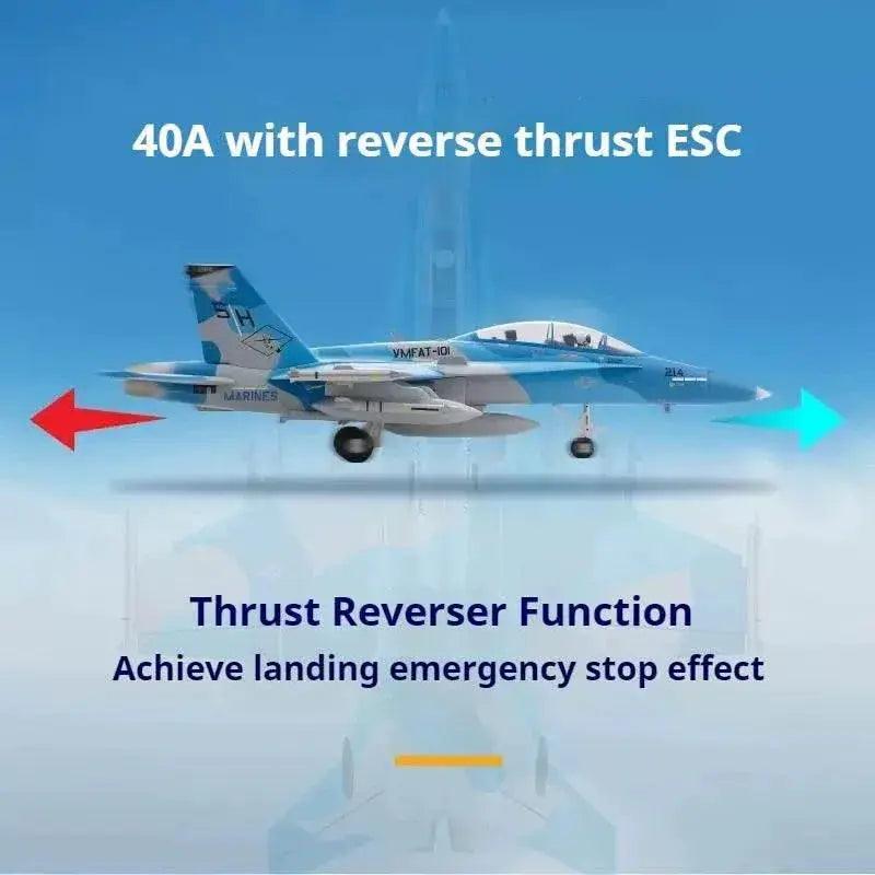  RC FMS 64mm F-18 Ducted Jet RC Fighter Aircraft - Remote Control Foam Airplane for Adults - Custom Gift Toy -  ToylandEU™