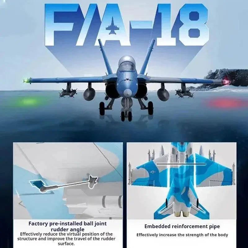  RC FMS 64mm F-18 Ducted Jet RC Fighter Aircraft - Remote Control Foam Airplane for Adults - Custom Gift Toy -  ToylandEU™
